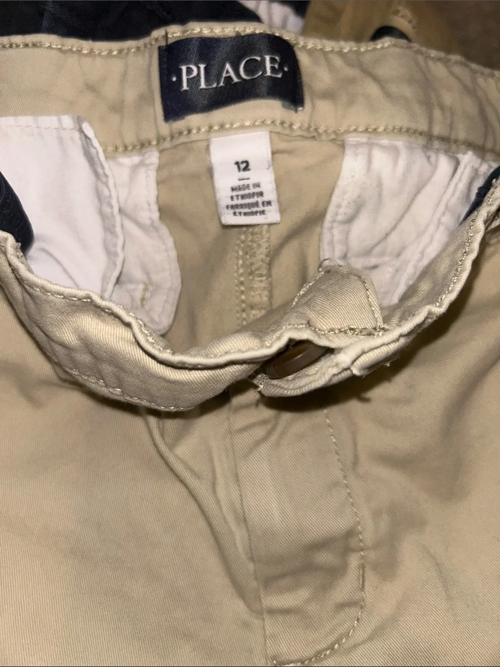 4 pairs of The Children's Place Boys' Casual Pants – 2-khaki, 2 Navy